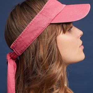 Anthropologie Kelyn Canvas Visor